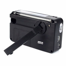NOAA Weather Alert Poratble Radio FM/AM Solar Hand Crank Dynamo Emergency Tool DC 5V USB Radio Station With Flashlight Y4185A