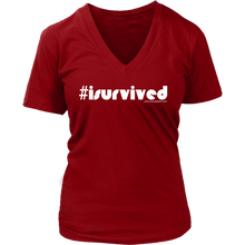 I Survived Women's V-Neck T-Shirt