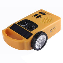 Emergency Solar Dynamo Radio USB Charger Outdoor Solar Power Camping Light LED Lamp Survival Crank Flashlight Hiking Lamp Torch