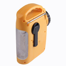 Emergency Solar Dynamo Radio USB Charger Outdoor Solar Power Camping Light LED Lamp Survival Crank Flashlight Hiking Lamp Torch