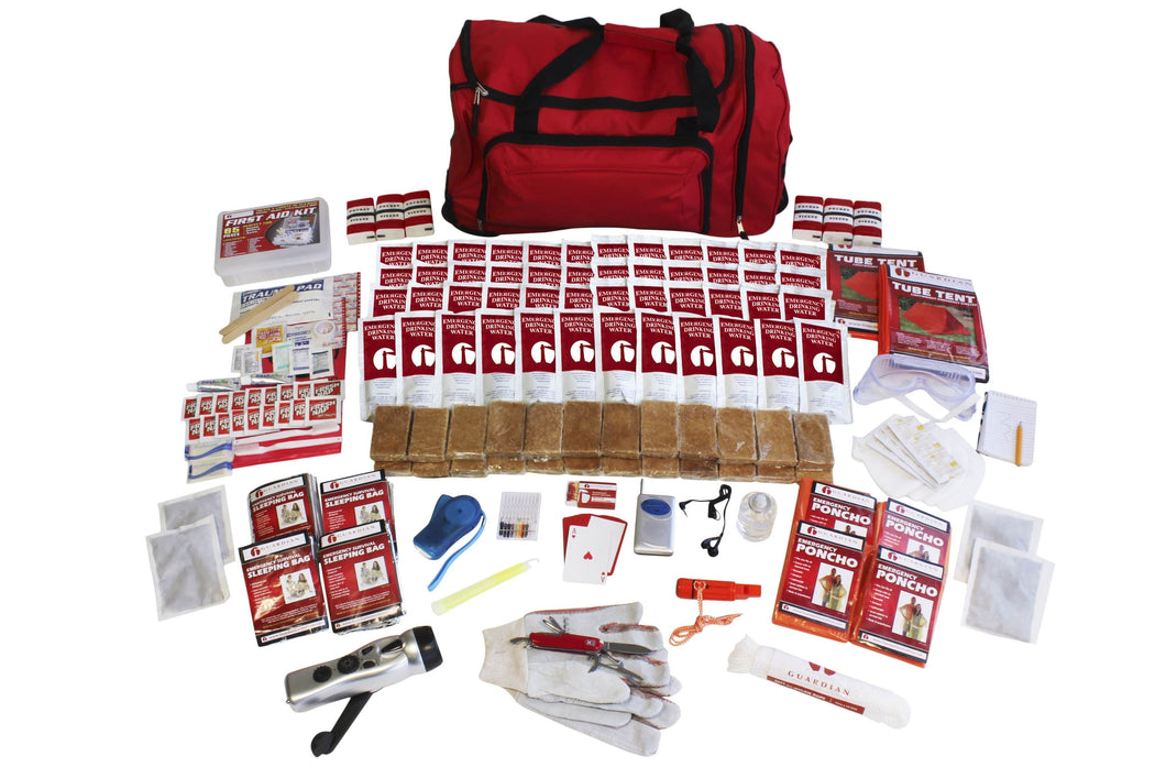 4 Person Elite Survival Kit - Tornado Kit - Tornado Emergency Kit - Tornado Safety - Tornado Survival Kit - Disaster Kit - Preparing for a Tornado - Tornado Preparedness 
