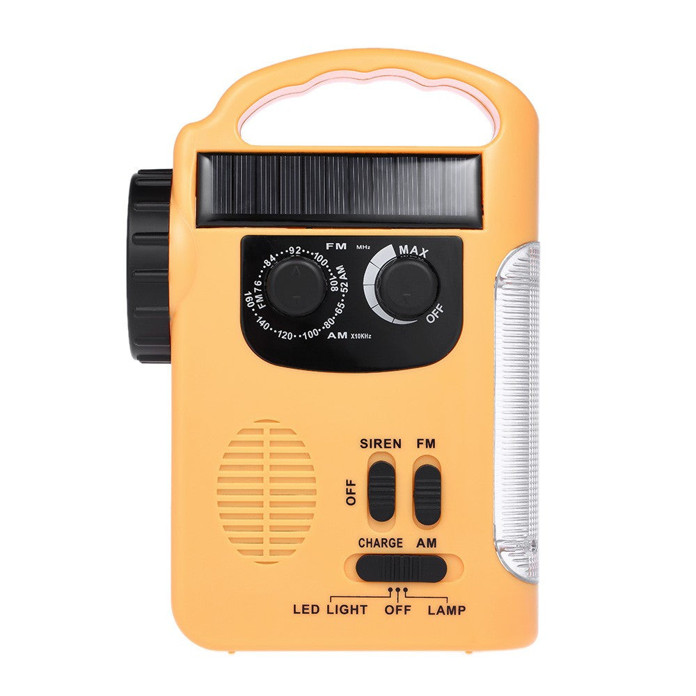 RD339 Solar Energy FM AM Radio w/ LED Flashlight